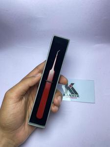 Pinzas Profesionales para Pestañas de Acero Inoxidable con Agarre Suave, Diseño Ergonómico Antimagnético, Funcionamiento Suave, Pinzas para Extensión de Pestañas - Product Image 4