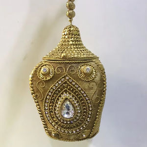 H4295 Ladies Bridal Clutch Evening Metal <b>Handbag</b> Indian Embroidery Designer Online Shopping Purse in India - Product Image 1