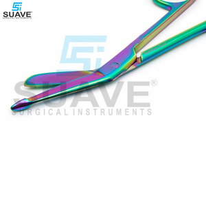 Ciseaux à bandage chirurgical à lame tranchante multicolore en acier inoxydable de 5.5 pouces par SUAVE SURGICAL INSTRUMENTS - Product Image 6