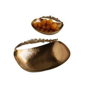 ถาดเสิร์ฟอาหารโลหะสไตล์ดั้งเดิมสำหรับตกแต่งโต๊ะในโรงแรมถาดเสิร์ฟของหวานหรือเค้กผลไม้ - Product Image 5