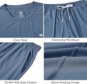 ชุดเซ็ตสองชิ้นผ้าลูกฟูก เสื้อเชิ้ตและกางเกงขาสั้น สไตล์ลำลองสำหรับฤดูร้อน รุ่นใหม่ล่าสุด ปี 2025 สำหรับผู้ชาย - Product Image 3