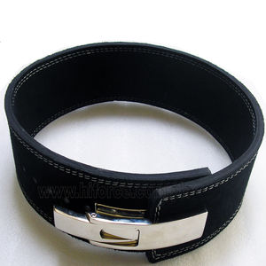 Cinturón de hebilla de palanca de aleación de cuero de vaca para entrenamiento de gimnasia para levantamiento de pesas y levantamiento de pesas - Product Image 6