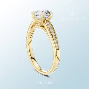 แหวนทรงกลมแบบสั่งทำพิเศษ ประดับด้วยพลอยคุณภาพระดับ VS สี F ได้รับการรับรอง ดีไซน์หรูหรา สง่างามเหนือกาลเวลา เหมาะสำหรับโอกาสพิเศษ - Product Image 6