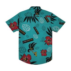 OEM <b>Men's</b> Short Sleeve Button Down Hawaiian <b>Shirt</b> <b>Floral</b> Printed Casual Hawaiian <b>Shirt</b> Printing Custom Beach <b>Shirt</b> for Vacation - Product Image 4