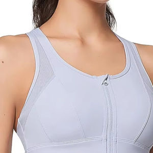 Sujetador Deportivo Ligero con Cierre Frontal para Mujer, para Senos Grandes, Espalda Cruzada de Malla, Soporte Alto, Sin Costuras, para Entrenamiento - Product Image 4