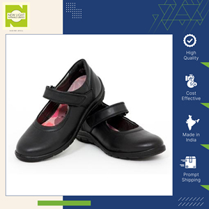 Gran oferta, zapatos de uniforme escolar con cojín de aire y correa de cuero ligero para niñas disponibles en color blanco y negro para compradores a granel - Product Image 3