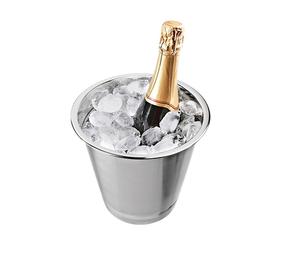 Classic design best look stainless steel wine chiller <b>ice</b> <b>bucket</b> with handles metal wine cooler <b>bucket</b> with stand made in India - Product Image 3
