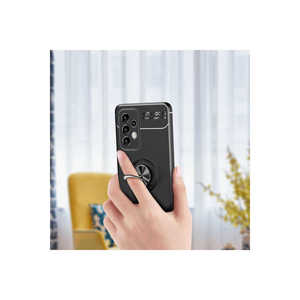 Funda Protectora de Silicona Premium MSRA Ravel para Samsung Galaxy A73, Color Negro-Brillo Rosa Translúcido, Compatible con A53 5G - Product Image 4