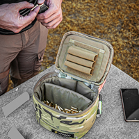 Caja de Almacenamiento para Cartuchos, Camuflaje MC, Porta Cartuchos Modular, Estuche Acolchado para Equipo de Tiro