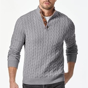 100% Knitted Fabric Made Sweater Tops Slim Fit Pullover Knitwear <b>for</b> <b>Men</b> High Street fashion Casual Wear Winter Warm Sweaters - Product Image 1