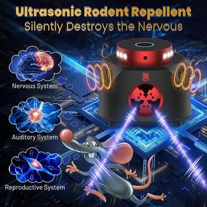 Répulsif ultrasonique pour animaux, édition hivernale, contrôle à 360 degrés, efficace contre les souris, les taupes et les martres - Product Image 3