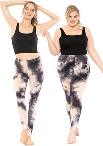 Leggings grande taille en mélange de coton longueur à la cheville vêtements décontractés de base de couleur unie leggings pour femmes grande taille confort doux - Product Image 4