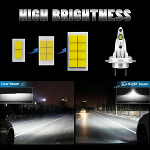 Mini 1:1 <span class=keywords><strong>dimensioni</strong></span> auto luce Led Super Bubright presa diretta Fanless Led lampadine fari H1 H7 Led fari - Product Image 5