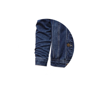 Latest Hot Selling <b>Bomber</b> Pilot Blue Denim <b>Varsity</b> <b>Jacket</b> Breathable Windproof <b>Men's</b> Motorcycle Casual Outwear High Street Mono - Product Image 6