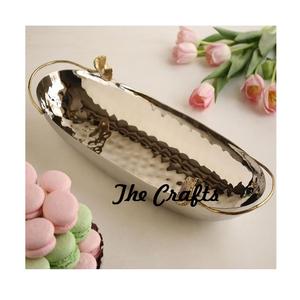 Bandeja de servicio de acero inoxidable de calidad superior para el hogar, hotel y restaurante, vajilla, bandeja decorativa - Product Image 2