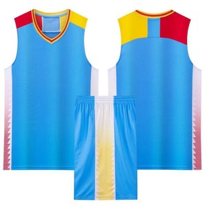 Conjunto de Camisetas de Baloncesto Personalizadas, Cómodas, de Secado Rápido, al por Mayor, en Stock, Diseño de Uniforme de Baloncesto para Hombre - Product Image 5