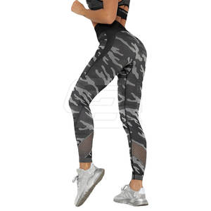 Vêtements de sport à logo personnalisé pour femmes ensemble de yoga deux pièces taille haute taille moyenne soutien-gorge d'entraînement de fitness leggings fermeture élastique solide - Product Image 6