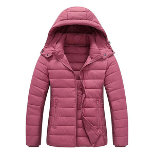Chaqueta Acolchada Tejida para Mujer, Elegante, Transpirable, de Secado Rápido, con Forro Suave y Agradable al Tacto, Cuello Alto para Invierno, para Todo el Día - Product Image 1