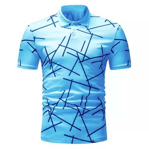 เสื้อโปโลสำหรับผู้ชาย, เสื้อโปโลผ้าฝ้ายแขนสั้นสีทึบระบายอากาศได้ดีสำหรับฤดูร้อนสินค้ามาใหม่ - Product Image 4