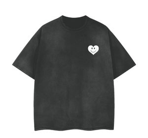Camiseta gruesa de algodón para hombre, estilo oversize, con cuello redondo y hombros descubiertos. - Product Image 5