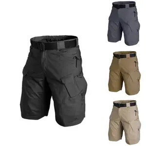 Mens phòng tập thể dục eo dây rút quần short hàng hóa với túi bán buôn thể thao người đàn ông Jogger quần OEM thiết kế