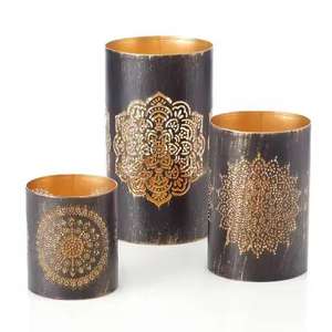 Decorative Metal Votive <b>Candle</b> Holder Handmade <b>Tealight</b> Lantern Relighting Feature for Home Christmas Festival Decoration - Product Image 4