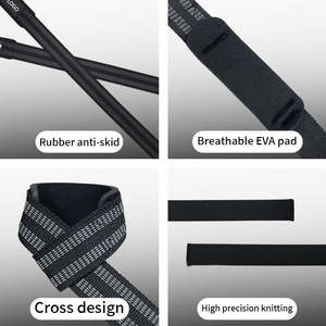 สายรัดข้อมือออกกำลังกายแบบกำหนดเองพร้อมโลโก้สำหรับยกน้ำหนัก ป้องกันข้อมือ สายรัดออกกำลังกายสำหรับยกน้ำหนัก - Product Image 4