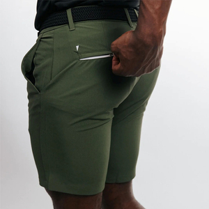 Venta al por mayor de poliéster algodón uniforme de los hombres pantalones cortos Polo impresión personalizada bordado Logo Polo camisas Golf Shorts Set - Product Image 2