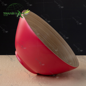 Nouvel arrivage de saladiers en bambou naturel Ensemble de saladiers en bois écologiques faits à la main pour la cuisine et le restaurant - Product Image 2