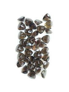 ควอตซ์สโมคกี้ธรรมชาติ 11 มม. ทรงทริลเลียนคัท คุณภาพดีที่สุด พลอยหลวมสำหรับทำเครื่องประดับ รีดดิ้งเมาน์เทน เจมส์ R11SMQTRLCT11 - Product Image 2