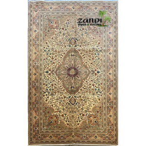 Tapis turc noué à la main, unique en son genre, 4'8 x 7'4 - Product Image 1