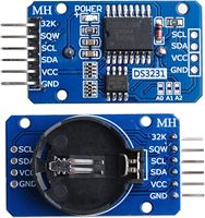 Quine DS3231 AT24C32 Modul Jam Waktu Nyata IIC RTC 3.3V-5V Baterai Output High-5V 32K Pemasangan Plugin untuk Server/Telematika