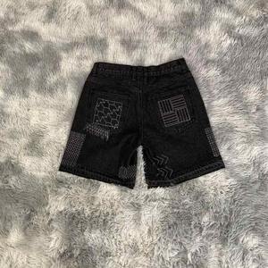 Shorts de Mezclilla Lavados con Estampado, Estilo Vintage, Sexy, para Mujer, al por Mayor, Personalizados - Product Image 2