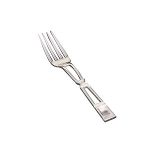 High-Quality 6 Pcs Stainless Steel <b>Flatware</b> Set with White Handles and Elegant Gold Brass for Modern Kitchens - Product Image 3