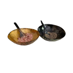 Cuencos para servir hechos a mano con un diseño de resina de color cuerno creativo Ideal como frutero o ensaladeras para el hogar y la vajilla de cocina - Product Image 4