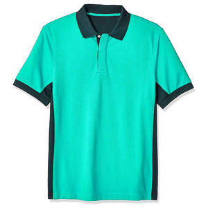 Polo de hombre de manga corta de algodón 100% tamaño personalizado de lujo para deportes al aire libre - Product Image 2