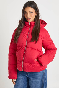 Comfortable Breathable Knitted Winter Reversible Outdoor Wear Women Puffer Jacket Plus Size <b>Waterproof</b> <b>Zipper</b> Cotton - Product Image 6