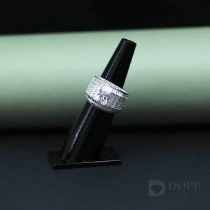 Diseño atrevido 925 Anillo de diamantes de plata esterlina para mujer Botín de plata esterlina para uso diario - Product Image 1