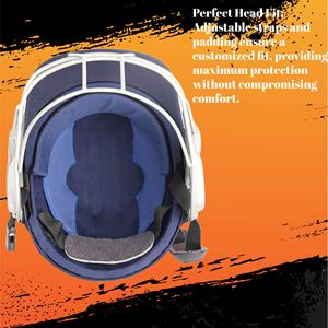 หมวกกันน็อคคริกเก็ตไทเทเนียมคุณภาพสูงแบบกำหนดเองสำหรับนักกีฬา ระดับมืออาชีพ สำหรับการแข่งขันและการฝึกซ้อมตี  พร้อมอุปกรณ์ป้องกัน - Product Image 6