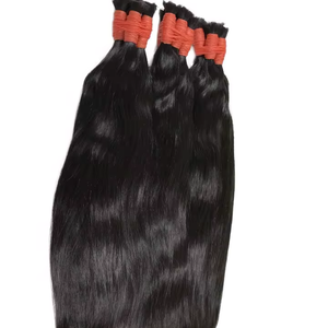 60cm couleur naturelle extrémité épaisse cuticule alignée 100% Vietnam Extensions de cheveux humains haute qualité russe en vrac cheveux cheveux naturels - Product Image 1