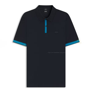 Polo pour homme 100 % coton de haute qualité, tricot uni, broderie personnalisée, anti-plis, couleur unie - Product Image 3