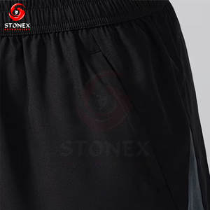 กางเกงขาสั้นลำลองสำหรับผู้ชาย ระบายอากาศได้ดี แห้งเร็ว มีเชือกผูกเอว เหมาะสำหรับออกกำลังกาย วิ่ง เทรนนิ่ง กิจกรรมกลางแจ้ง รับทำโลโก้ตามสั่ง OEM - Product Image 6