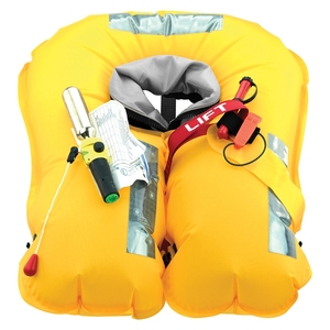 Giubbotto di Salvataggio Gonfiabile SPINNAKER 180-SAFE 4.0 GRIGIO per Adulti, Certificato SOLAS, Riflettente, Certificato MED, Leggero e Confortevole - Product Image 3