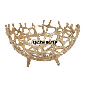 Tazón de Chocolate Decorativo de Metal con Soporte, Forma Redonda, Tazón para Dulces, Diseño Clásico y Elegante, Nuevo Tazón de Chocolate de Metal - Product Image 4