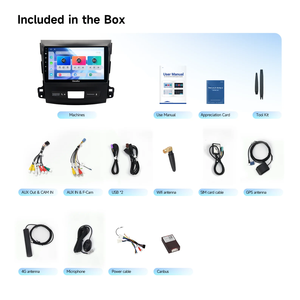 Dasaita 64GB Android Car Radio GPS Navigation Audio Multimédia Vidéo Player Head Unit Stereo pour Mitsubishi <span class=keywords><strong>Outlander</strong></span> 07-2013 - Product Image 2