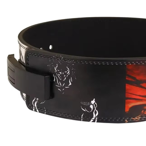 OEM y ODM tendencia personalizada 10mm 13mm PU sublimación Anime cinturón gimnasio levantamiento de pesas palanca hebilla cinturones de levantamiento de pesas - Product Image 6
