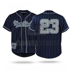 Uniforme de Béisbol Personalizado con Impresión por Transferencia de Calor, Transpirable, 100% Poliéster, Antibacterial, de Secado Rápido, para Hombre Adulto, Venta al Por Mayor - Product Image 1