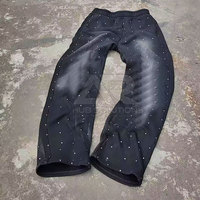 Ensemble streetwear homme oversize hiver 2026 avec strass, éco-responsable, respirant, design optimal, sweat à capuche et pantalon de survêtement en cristal
