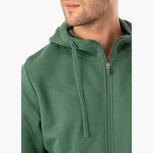 Otoño Vintage Zip-Up Hombres Heavyweight Acid Wash Hoodie Logotipo personalizado bordado para Puff Print Patrón sólido 100% Algodón Con cuentas - Product Image 4