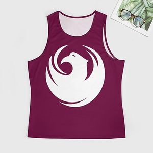 Camiseta sin Mangas de Algodón 100% para Hombre con la Bandera de la Ciudad de Phoenix, Arizona, para Entrenamiento, Gimnasio, Fitness, Hecha en Fábrica - Product Image 2